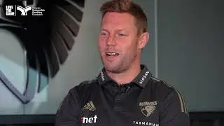 Question time with Hawthorn's Mitch Lewis and coach Sam Mitchell.