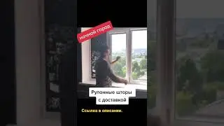 Рулонные шторы с рисунком на окна.