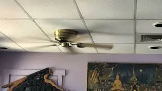 52" Footprint Vented Hugger Ceiling Fan 1