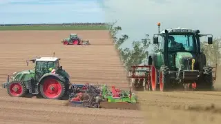 Planting Carrots - Fendt 718 & 412