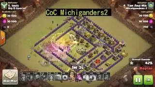 Town Hall 9 war attack strategy - Michael