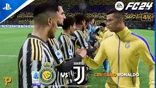 EA SPORTS FC 24  - Ronaldo vs Juventus - Al Nassr vs. Juventus - PS4 Pro Gameplay [4K 60FP] 
