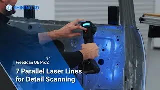 FreeScan UE Pro2: 7 Parallel Laser Lines for Detail Scanning