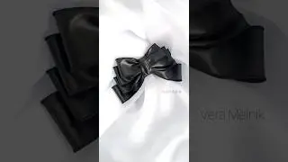 Бант из экокожи #творчество #рукоделие #бантики #bows #экокожа #бантизэкокожи #стильныевещи #весна