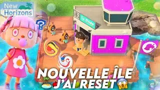 J’AI RESET MON ÎLE, NOUVEAU DÉPART dans ANIMAL CROSSING NEW HORIZONS 😱