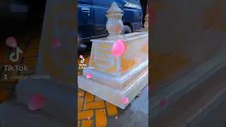 kijing makam full ukir kaligrafi batu onyx motif 👉 bs order👉 ukuran bs custom