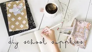 diy school supplies + free printable