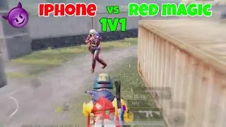 IPHONE VS RED MAGIC 😈⚡| Red magic 5s Pubg mobile | 4 Finger + Full gyro! #89