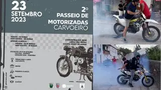 2º Passeio Motas e Motorizadas Carvoeiro 2023 Muito BURNOUT