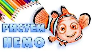How to Draw NEMO from Pixar's Finding Nemo