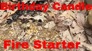 Birthday candle for fire starter