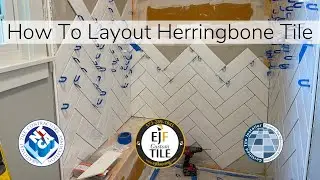 How To Layout Herringbone Wall Tile Shower | Columbia MO