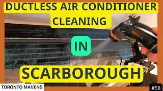 Ductless AC deep professional cleaning in Scarborough