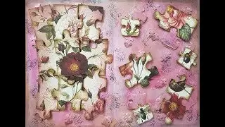 Art Journal Page - Puzzle Pieces