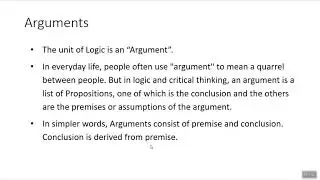 What is an argument and its various types?