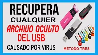 CMD para recuperar archivos dañados USB 2023 - 2024-2025 🔴Archivos ocultos en USB/ accesos directos