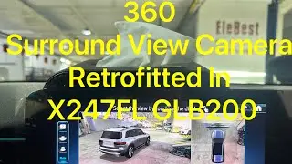 360 Surround View Camera Retrofitted In X247FL GLB200