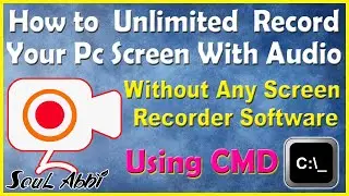 how to record pc screen with CMD / how to create screen recorder in CMD