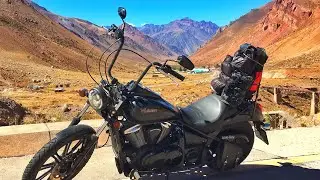 De moto sozinho na Cordilheira dos Andes Argentina, Chile e Brasil - Vulcan 900