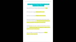 Adobe Illustrator Certification Study Guide 100% Correct