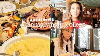 uni diaries: thanksgiving weekend 🦃 finals study with me 📖 eating lots of good food 🍰