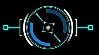 CIRCLE HUD MOTION EFFECT | FREE BLACK SCREEN | TECH LIBRARY | 