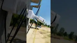 Ip cameras installation with optical Fiber cable 5MP night vision with audio
