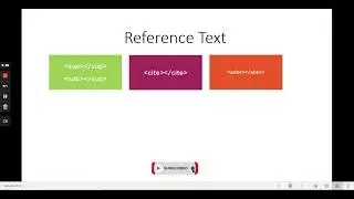 HTML Fundamentals | Displaying Text - Module 2 | Reference text Part 7