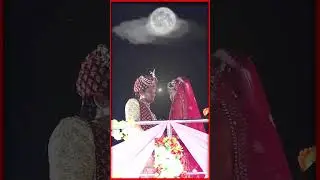 Grand Entry Of Wedding Couple🥰😲😂 #groom  #weddingcouplevideo  #bride #Wedding #shorts
