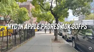 Apple ProRes 4K 30fps Shot on iPhone 13 Pro UNEDITED IN NYC