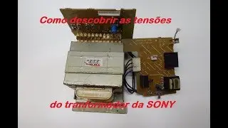 Descobrindo as tensões do transformador da sony