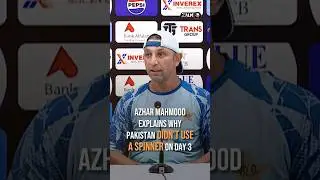 Azhar Mahmood explains why Pakistan didn't use a spinner on Day 3. #PAKvBAN #PakistanCricket #shorts