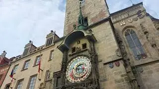 Czech Republic, Prague. Old city.  City ​​clock.