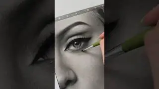 My portrait of Adele / charcoal drawing #shorts /drawing tutorials available on my Patreon✍️