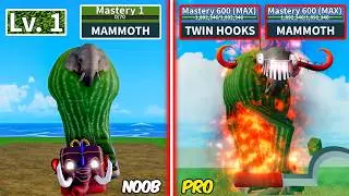 Level 1 to Max Level as Lirili Larila using only Mammoth Items | Full Human V4 with Zero Robux & F2P