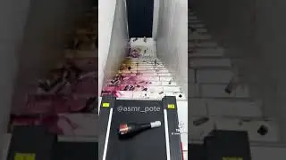 Rolling bottles down the stairs 2