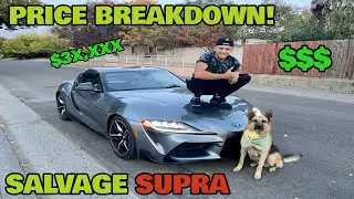 I Bought a WRECKED 2020 Toyota SUPRA and here is how much it COST! + ( SUPRA DRIFT )