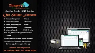 Jewellery Shop Billing, Inventory & Accounts Software -Zinger