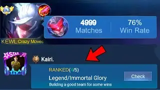 WHEN GLOBAL SABER JOIN TEAM RECRUIT IN MOBILE LEGENDS!! (interesting match)