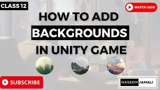 How To Add Backgrounds in unity  / unity infinite background