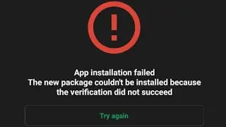 Fix INSTALL_FAILED_VERIFICATION_FAILURE Android | app not installed verification failed android 11