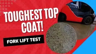Will Our UV Cured Top Coat Get Destroyed By A Fork Lift? | Concrete Coatings