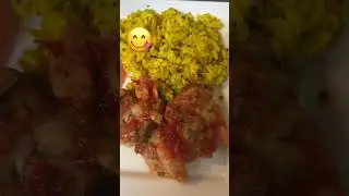 Sweet chili chicken 🍗 yellow🍚 garlic 🧈toast￼,butter, toast, 🍞,garden 🥗salad, pickle ginger ￼￼😛