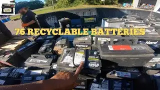 We Collected 76 Recyclable Auto Batteries