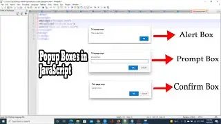 Popup boxes in java script || alert box || prompt box || confirm box in urdu