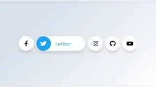 Social Media Buttons with Cool Hover Animation using only HTML & CSS