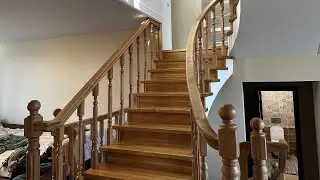 Лестница из массива дуба