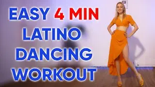 You NEED to TRY  EASY 4 MIN LATINO DANCE PARTY WORKOUT - No Equipment #danceoke #dancecover