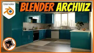 Create a KITCHEN in BLENDER with ARCHIPACK PRO