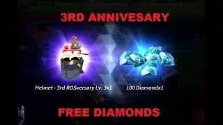 RULES OF SURVIVAL | FREE 100 DIAMONDS TUTORIAL! | 3RD ANNIVERSARY